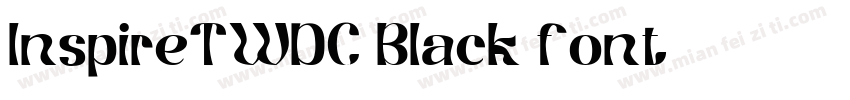 InspireTWDC Black font字体转换